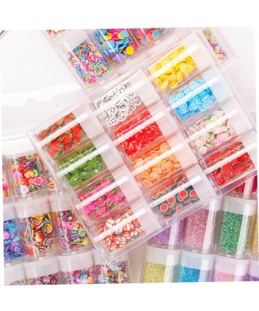 Healeved 36 Boxes Nail Art Accessories Resin Charms Slices Polymer Clay Spacer Beads 3D Slice Fruits Phone Shell Charms Resin Making Charms Nail Art Slices Manual Decorations Soft Pottery 14.2X8.8X2.5CMx3pcs Assorted Colorx3pcs - Buy Online on SooperMarket.com