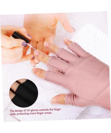 Gogogmee 2 Pairs Gloves Nail Art Supplies Manicure Gloves Gel for Nails Gloves Nail Gloves Nail Gel Nail Anti Gloves Sun Gloves Fingerless Gloves Cotton - Buy Online on SooperMarket.com