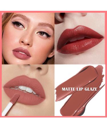 Buy 6 Colours Matte Liquid Lipstick Set B | Long Lasting Waterproof Lip Gloss & Nourishing Color Lip Glaze for Women - International Shipping - Buy Online on SooperMarket.com