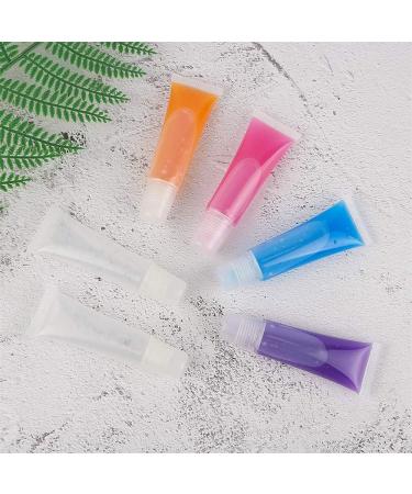 Refillable Clear Lip Balm Tube 10ml | Empty Cosmetic Container for Lip Gloss & Travel Makeup Accessories - Buy Online on SooperMarket.com
