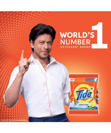 Tide Plus Detergent Washing Powder with Extra Power Lemon and Mint Pack - 500 g + SCOOPER - Buy Online on SooperMarket.com