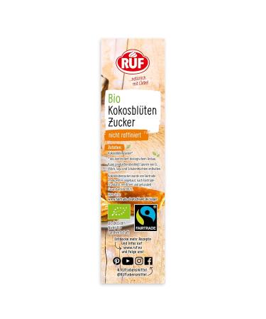 Organic Coconut Blossom Sugar | Natural Vegan Sweetener | Fair Trade - 250g | Best Baking Substitute with Caramel Note - Buy Online on SooperMarket.com