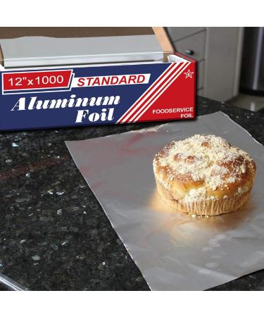 Ox Plastics 12x1000 Feet Premium Aluminum Foil - Industrial Strength for Food Service & Home Use - Buy Online on SooperMarket.com