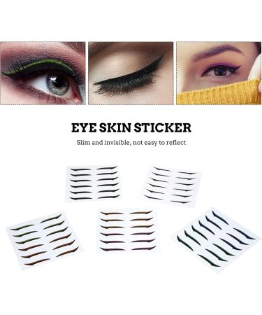 CANIGHT 36 Pairs Glitter Eyeliner DIY Eyelid Tape Double-sided Tape Eyeshadow Tape Eye Line Strip Sticker - Buy Online on SooperMarket.com