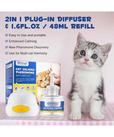 Cjztp Cat Calming Diffuser Enhanced Cat Pheromones Diffuser Starter Kit for 30 Days Supply Cat Anxiety Stress Relief to Reduce Fighting Scratching 48ml - Buy Online on SooperMarket.com