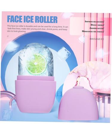 Balacoo Silicone Face Ice Roller - Cooling Facial Massage Globes for Eyes - Purple Silica Gel - 11.5x7cm - Buy Online on SooperMarket.com