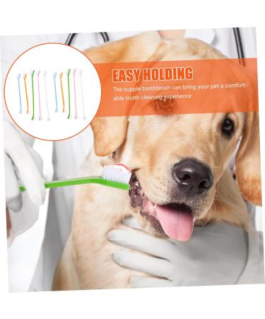 Kisangel 30 pcs Dual-head Handheld Clean Supplies Cat Nylon Oral Cleaning Brush Small Pet Puppy Portable 1 count (Pack of 1) Assorted Colorx3pcs - Buy Online on SooperMarket.com