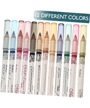 Angoily 12 Eyeliner Pencil Eye Shadow Eye Liner Pencils Makeup Eyeliner Cosmetic Pencils Set Flash Clothing - Buy Online on SooperMarket.com