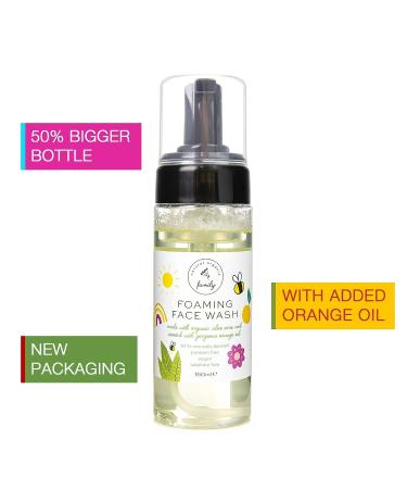 Organic Gentle Kids Foaming Face Wash - Natural, Vegan, Toxin-Free | Sulphate & Paraben Free | Orange Oil | For Kids & Preteens - Buy Online on SooperMarket.com