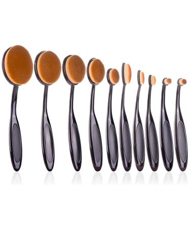 UNIMEIX Ink Blending Brush Crafting for Card Making Oval Makeup Brushes Craft Blender Brush Scrapbooking Stamping Supplies (Brown)