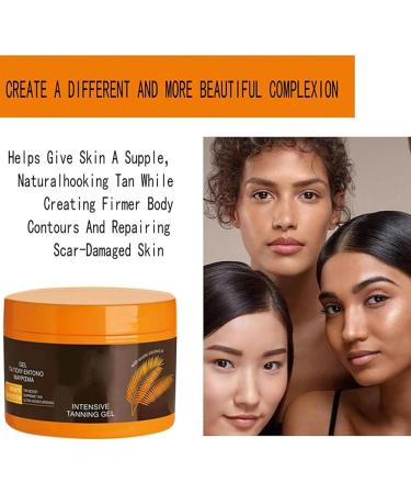 Luxury Intensive Tanning Gel Extreme Dark Intensive Tanning Luxe Gel Intensive Tanning Luxe Gel Tanning Oil for Beach Travel Size Natural Tanning Accelerator Cream for Outdoor Sun (1Pcs) - Buy Online on SooperMarket.com
