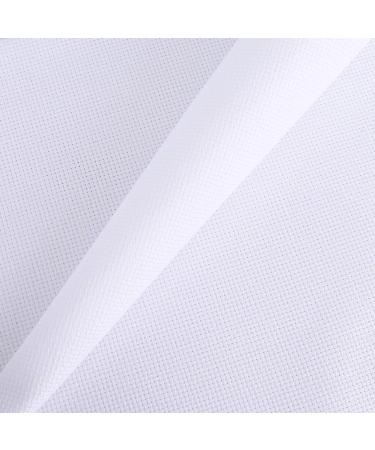 Aida Cloth 18 Count Cross Stitch Fabric,6039inch (18CT White)
