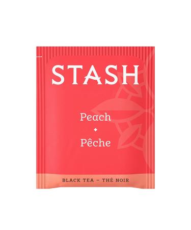 Stash Tea Peach Black Tea - 6 Boxes of 20 Tea Bags (120 Total) | Premium Peach Flavor - Buy Online on SooperMarket.com