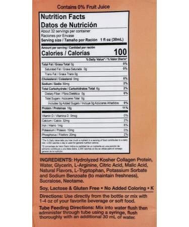 Liquacel Liquid Protein Sugar Free Peach Mango 1 X 32oz Bottle - PACK OF 2 - Buy Online on SooperMarket.com