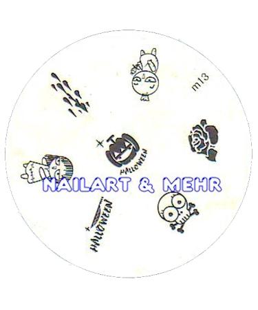 STAMPING STENCIL # M-13 with HALLOWEEN motifs