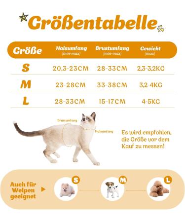 Supet Cat Dishes: Soft Yellow Cat Vest for Kittens & Small Dogs (M 33-38 cm) | International Shipping - Buy Online on SooperMarket.com