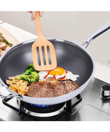 DELURA Stainless Steel Breakfast Pan Cooking Tools Kitchen Supplies Frying Baking Pan Cooking Pot Kitchen Utensils Cookware 32cm - Buy Online on SooperMarket.com