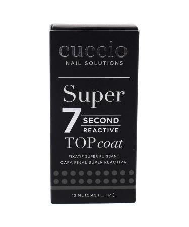 Cuccio Colour Super 7 Second Nail Top Coat - High Gloss Finish - Quick Drying Formula - Long-Lasting Durability - 0.43 Oz - Buy Online on SooperMarket.com