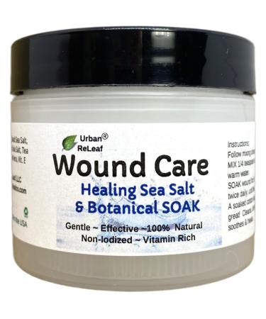 Urban ReLeaf Wound Care ! Healing Sea Salt & Botanical SOAK ! Safely Clean  Disinfect & Heal Wounds. Gentle  Effective  Non-iodized  100% Natural. Vitamin Rich