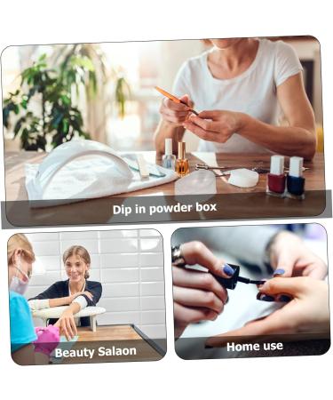 FRCOLOR 48 Nail Dipping Cups Acrylic Dip Case Starter Set thehomeuse French Manicure Nail Polish Tool Trays Tin for Manicure Powder French 5X4X2.5CMx8pcs White x 8 pieces - Buy Online on SooperMarket.com