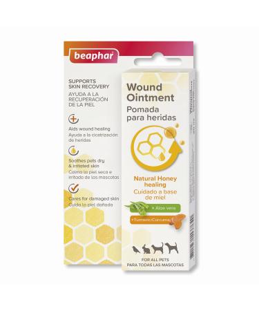 Beaphar - Wound Ointment for Pets - First Aid Treatment for Superficial Cuts & Abrasions - Soothes & Regenerates Skin - Suitable for Dogs Cats Small Animals & Birds - 30 ml