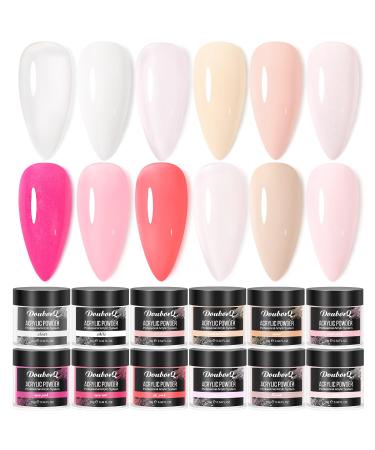 Major Dijit 12 Colours Acrylic Nail Set Professional Polymer for 3D French Nail Manicure Extension Nail Carving Durable Beauty Gifts