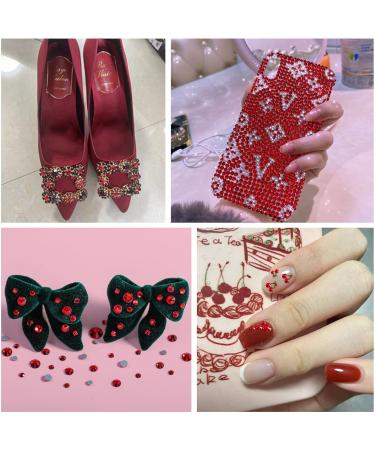 Beadsland 1440 Pieces Flat Back Rhinestones - Red SS16 Nail Crystals for DIY Nail Art 3.8-4.0mm - Buy Online on SooperMarket.com