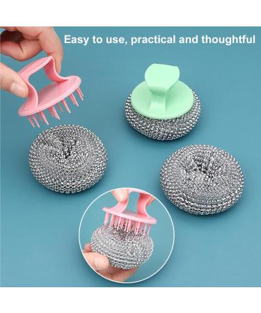 10-Pack Stainless Steel Sponge Pot Cleaner Durable Steel Wool & Sponge for Dishes Pans & Kitchen Cleaning - Buy Online on SooperMarket.com