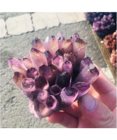 Natural Crystal Cluster Amethyst Specimen Purple Reiki Stone Raw Crystal Home Decor Decoration Gift 300-400g - Buy Online on SooperMarket.com