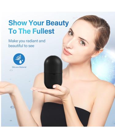 Buy Ice Roller for Face & Eye - Brighten Skin Enhance Glow Reduce Fine Lines & Acne | Skin Care Kit (Black - Buy Online on SooperMarket.com