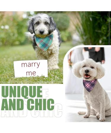 30 Pieces Cute Style Plaid Dog Bandanas - Adjustable & Washable Triangle Scarf for Small to Medium Dogs and Cats - Buy Online on SooperMarket.com