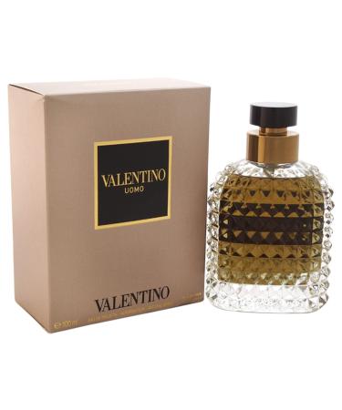 Valentino Uomo by Valentino for Men 3.4 oz Eau de Toilette Spray Light Brown 1 Ounce (Pack of 1)