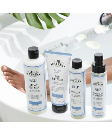 J.R. Watkins Monoi & Sandalwood Sleep Bath Elixir 6 oz - Pack of 3 | Natural Extracts, No Salt, No Residue - Buy Online on SooperMarket.com