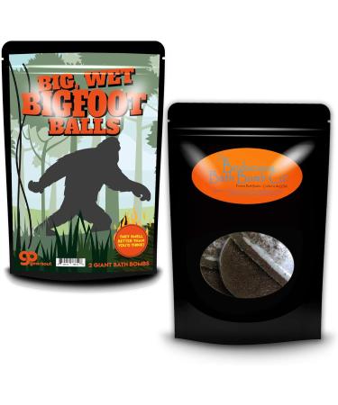 Bigfoot Balls Bath Bombs - Funny Sasquatch Design - Root Beer Scented - Handcrafted in USA (2 Pack) - Buy Online on SooperMarket.com