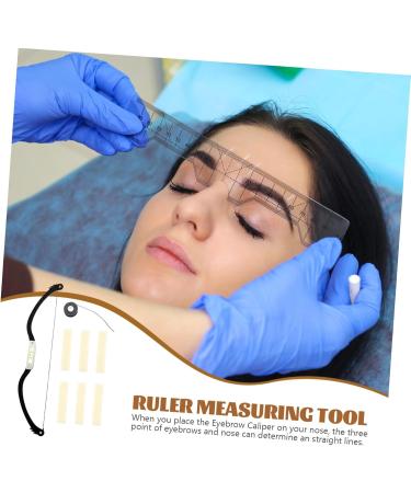 1 Set Arch Embroidery Eyebrow Ruler Brow Template Eyebrow Shaping Kit Level Ruler Alloy - Buy Online on SooperMarket.com