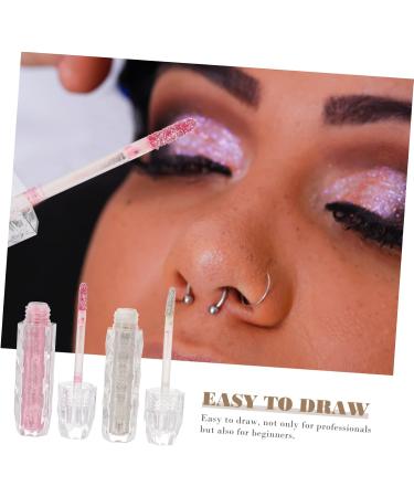 Healeved 2pcs Eyeshadow Eye Makeup Liquid Eye Shadow Make up Shampoo+shield Cosmetics Plastic Silver - Buy Online on SooperMarket.com
