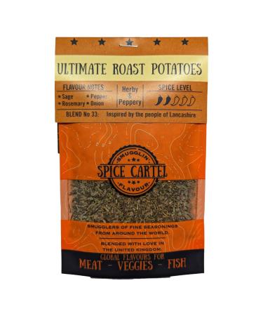 Spice Cartel's Ultimate Roast Potatoes. Artisanal Herb & Spice Blend Inspired by The Great British Roast. 35g Resealable Pouch. Hand Made with Love in The UK. Ultimate Roast Potatoes 35 g (Pack of 1)