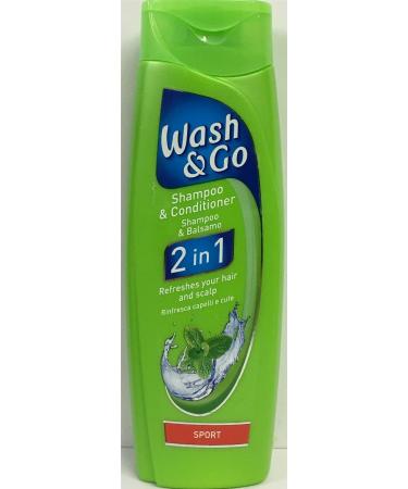 24 PACKS of Wash & Go 2in1 Sport Shampoo & Conditioner 200ml