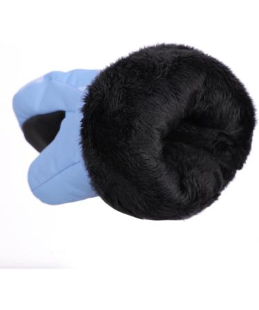 Waterproof Kids Mittens - Thermal Fleece Lined PU Palm Gloves for Age 7-9 | Sky Blue | Winter Cold Weather Gear for Boys and Girls - Buy Online on SooperMarket.com