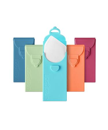 LastTissue Tissue Box - Environmentally friendly reusable organic cotton tissues (turquoise)