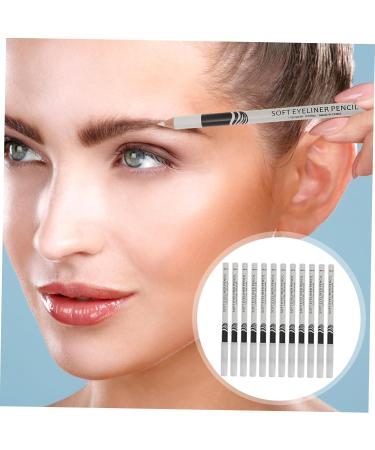 Mikinona 12pcs Lying Silkworm Eyeliner Eyeshadow Pencil Sparkle Highlighters Highlighter Pens Gels Wood White - Buy Online on SooperMarket.com