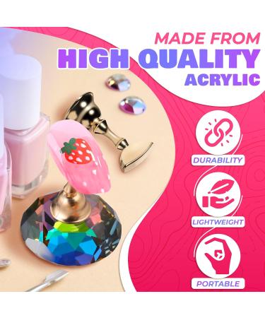 Nail Art Practice Stands - Magnetic Nail Tips Holders & Alloy Display Stands for DIY Manicure - International Shipping Available - Buy Online on SooperMarket.com