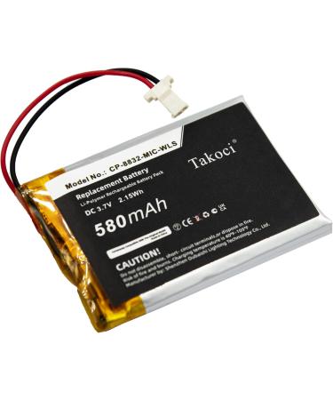 CP-8832-MIC-WLS Replacement Battery | 3.7V 580mAh for Wireless Expansion Mic - International Shipping Available - Buy Online on SooperMarket.com