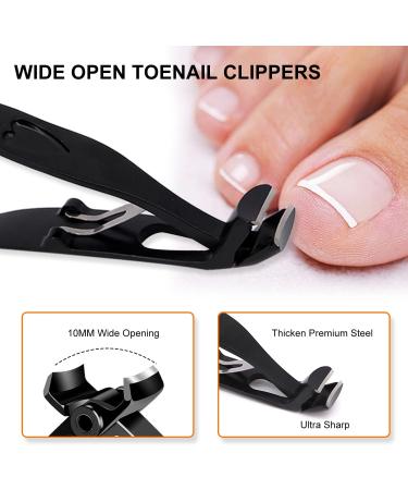 Nail Clippers for Thick Nails German Professional Toe Nail Cutter with Catcher Ultra Sharp Stainless Steel Toenail Clipper Set for Men Women Elderly Seniors Strong Heavy Duty for Thick Toenails - Buy Online on SooperMarket.com