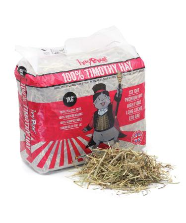 HayPigs Timothy Hay - Parent (1KG) 1 count (Pack of 1)
