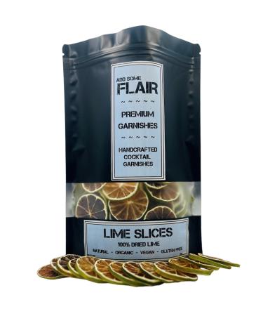 Dried Lime Slices - Premium Dehydrated Cocktail Garnishes - 35 Servings (50g Approx)