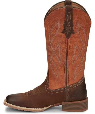 Justin Women's Breakaway Moka Western Boot - Tan, Broad Square Toe - Size 9 M US - Buy Online on SooperMarket.com