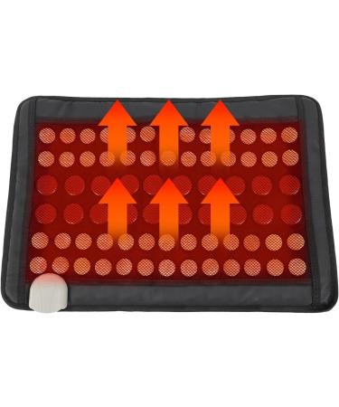 Far Infrared Heating Pad for Back - 23.5 x 16 with Jade & Tourmaline | Adjustable Temperature Soothing Pain Relief - Buy Online on SooperMarket.com