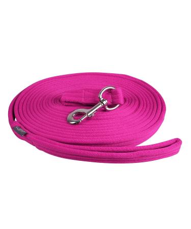 Lunge line lunge lead rope QHP 8m with bag 9 colors (fuchsia)