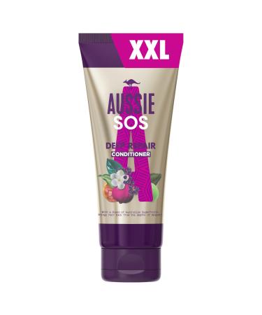 Aussie SOS Hair Conditioner Deep Treatment Kiss of Life Hair Repair For Dry Damaged Hair XXL VALUE PACK 340ml 340 ml (Pack of 1) SOS XXL Conditioner